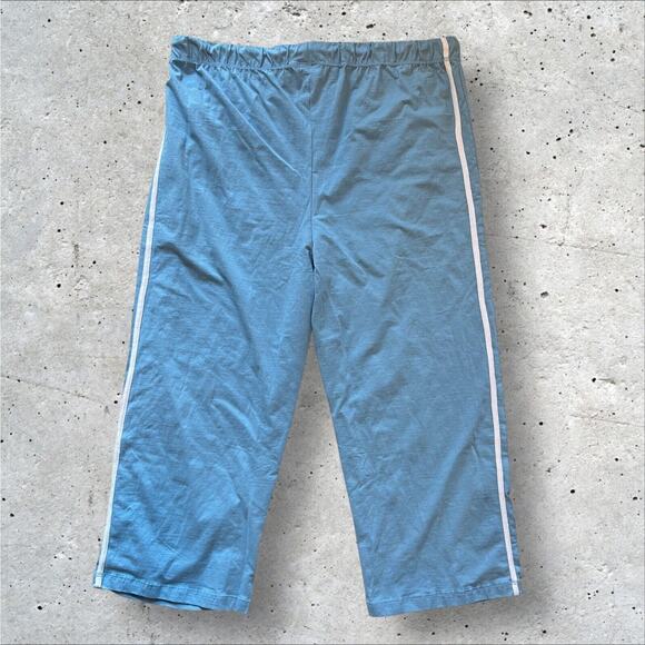 Jay Day Womens Activewear Set 2X Blue Zip Up Jacket Elastic Waist Cropped Pants - Picture 8 of 13